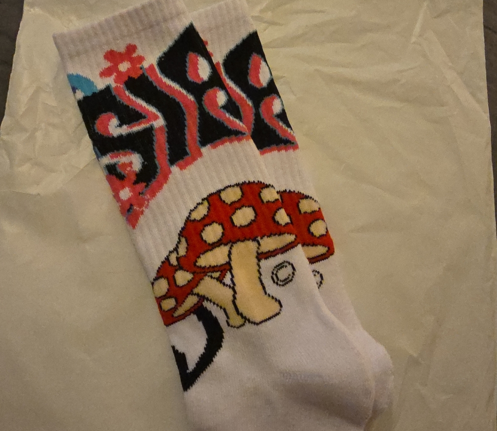 Colorful Mushroom Pattern Casual Socks